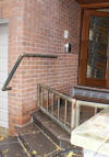 brass tube tubular rails for safety on toronto area residential home