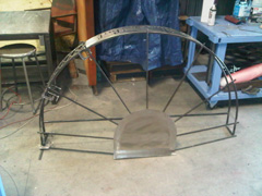 creating the custom metal porch canopy image from our shop