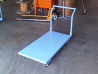 custom metal trolley dolly cart handcart commercial heavy duty Toronto area warehouse
