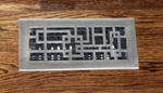 custom metal steel heat register grate brushed stainless GTA home fixture image