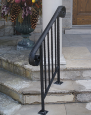 ornate custom hand rail for home image
