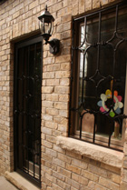 custom wrought iron grill decorative door window matching