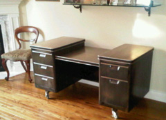 refinished metal desk faux finishes Toronto area