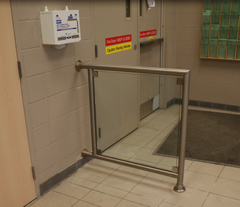 stainless steel glass commercial handrail picture